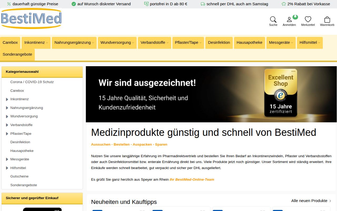 bestimed.de &ndash; XONIC-Referenz