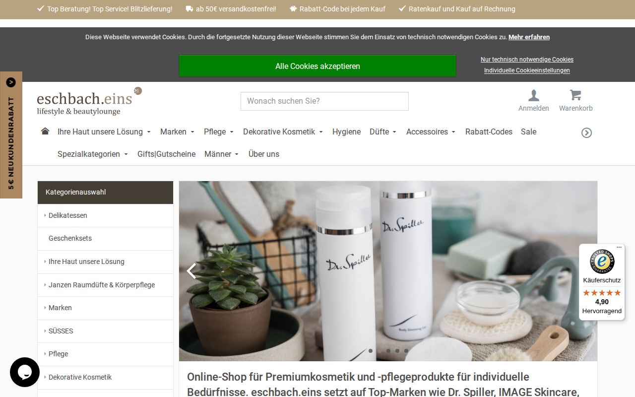 eschbacheins-onlineshop.de &ndash; XONIC-Referenz