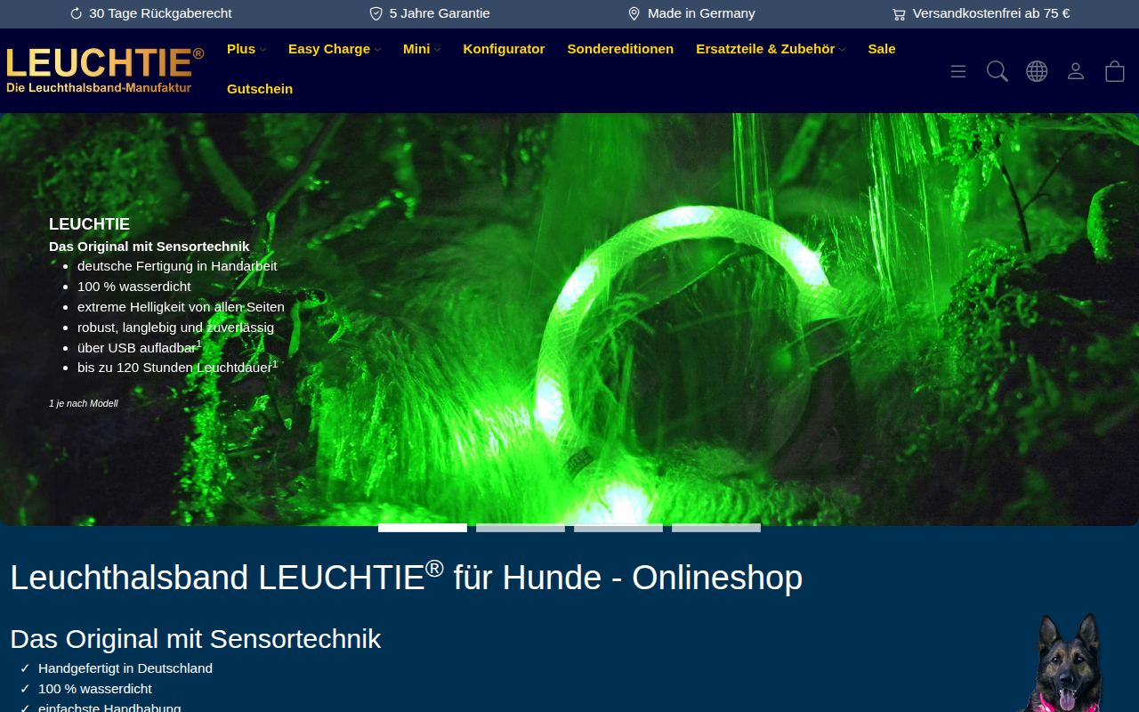 leuchtie.com &ndash; XONIC-Referenz